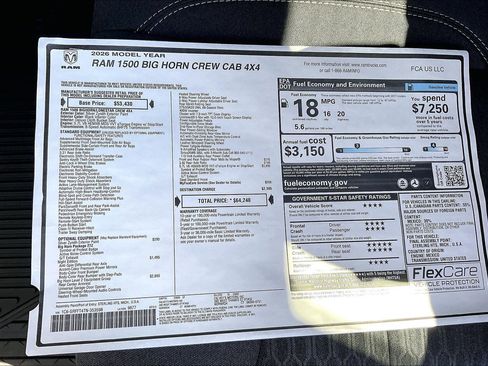 New 2026 RAM 1500 Big Horn AWD/4WD image 14