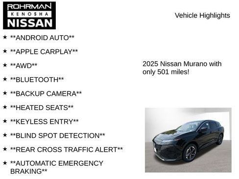 New 2025 Nissan Murano SL w/ Cargo Package image 8