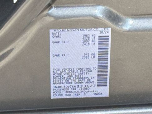 Used 2025 Nissan Altima 2.5 SV FWD image 23
