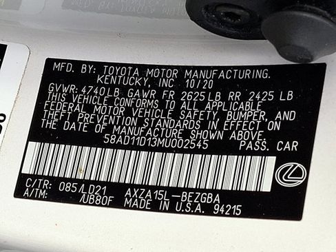 Used 2021 Lexus ES 250 w/ Premium Package image 27