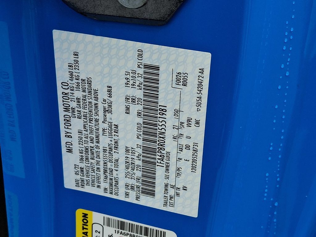 Used 2022 Ford Mustang Mach 1 w/ Equipment Group 700A RWD image 27