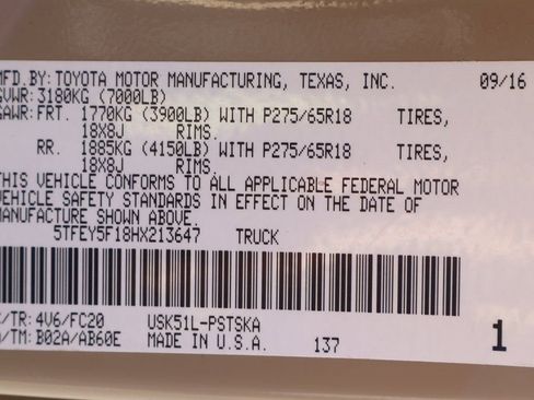 Used 2017 Toyota Tundra SR5 w/ SR5 Upgrade Package image 46