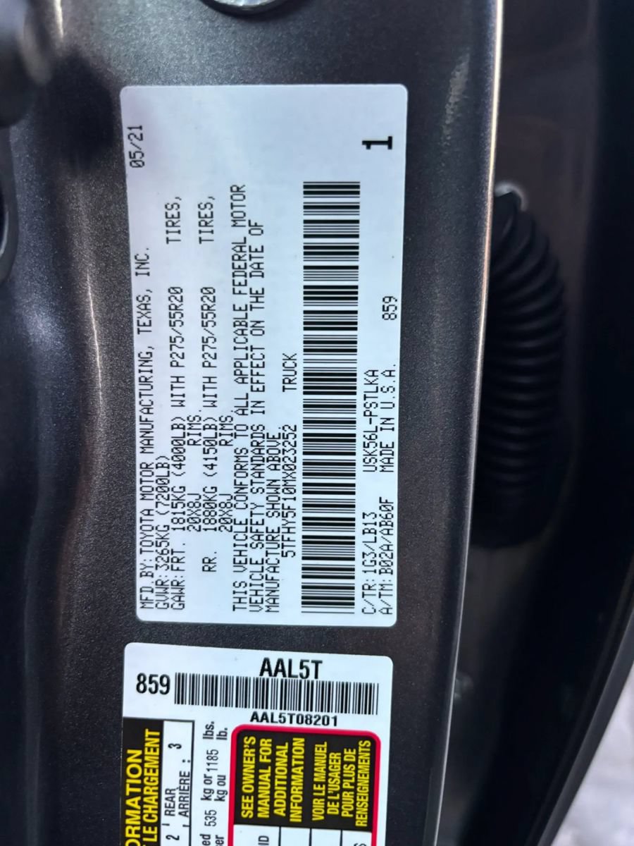Used 2021 Toyota Tundra Limited w/ Limited Premium Package AWD/4WD image 24