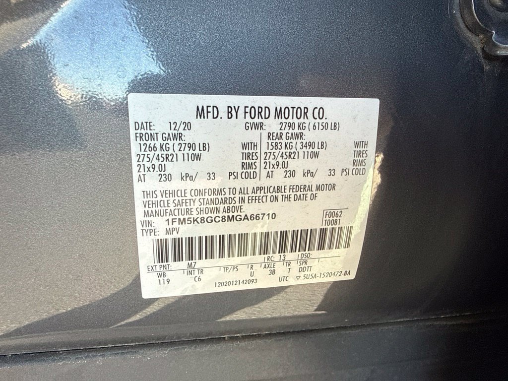 Used 2021 Ford Explorer ST w/ Equipment Group 401A AWD/4WD image 9