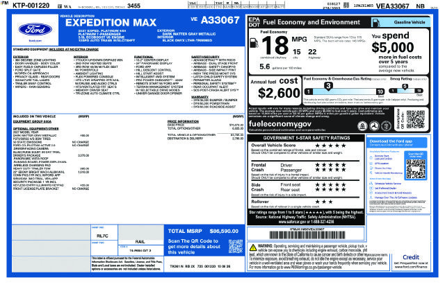 New 2027 Ford Expedition Max Platinum AWD/4WD image 24