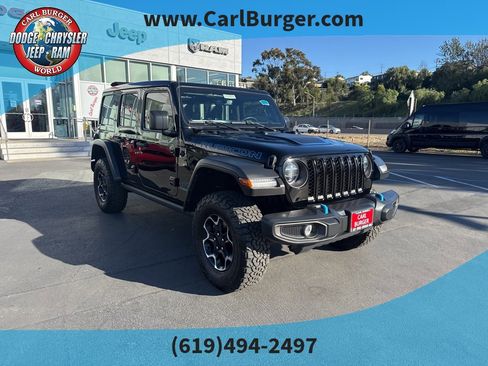 Used 2022 Jeep Wrangler Unlimited Rubicon 4xe w/ Safety Group image 1