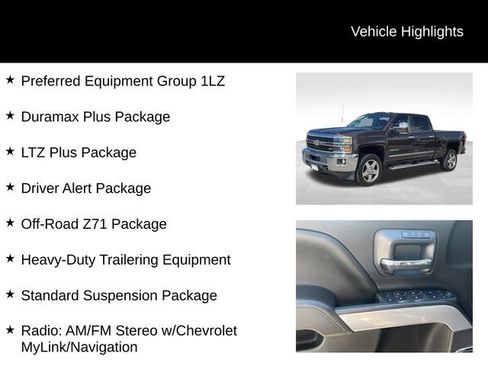 Used 2016 Chevrolet Silverado 2500 LTZ w/ Duramax Plus Package AWD/4WD image 8