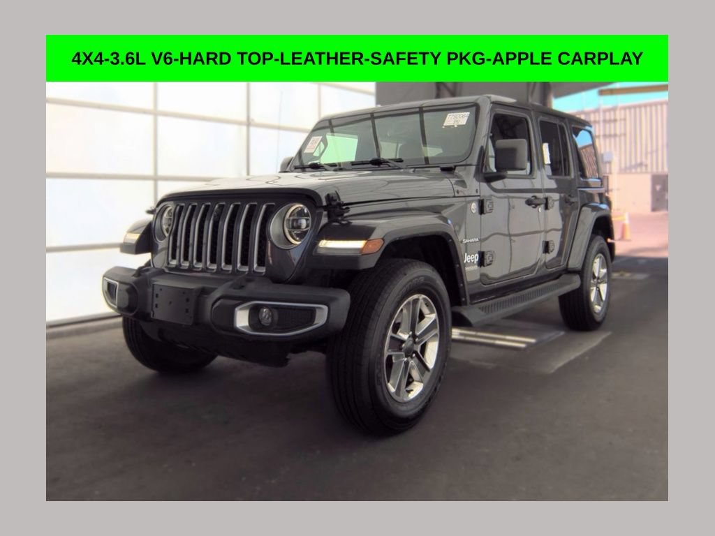 Used 2022 Jeep Wrangler Unlimited Sahara w/ LED Lighting Group AWD/4WD image 1