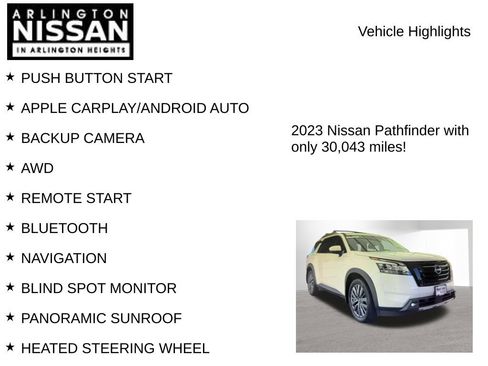 Used 2023 Nissan Pathfinder SL w/ SL Premium Package AWD/4WD image 8