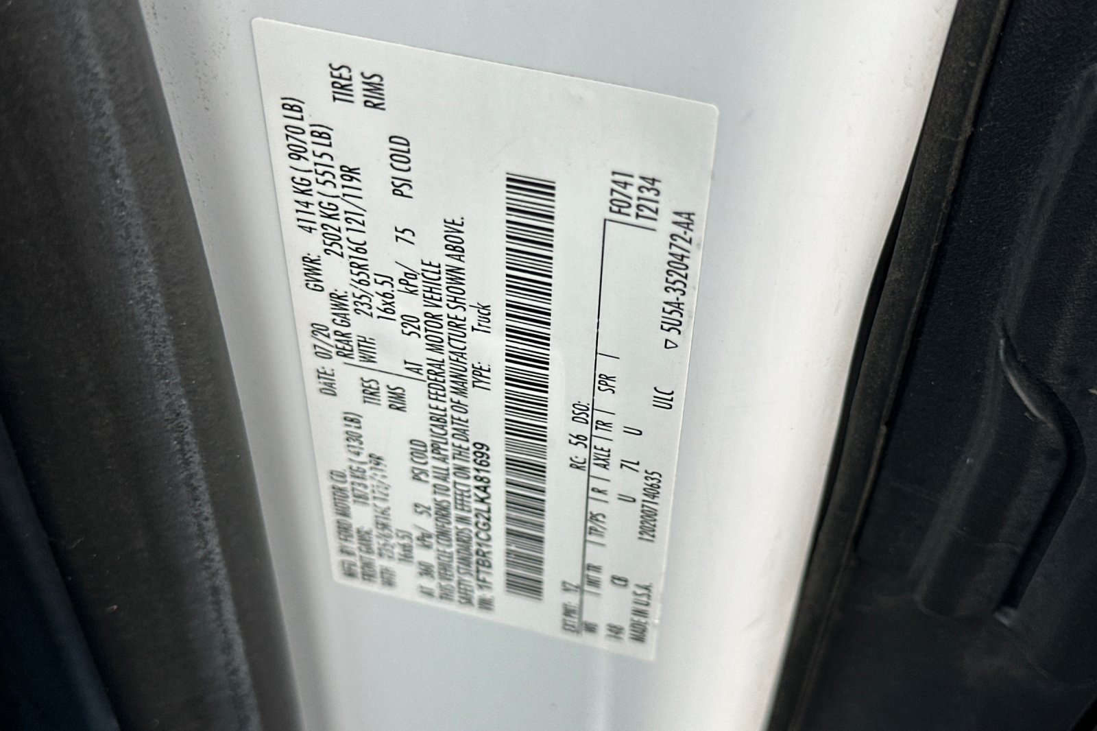 Used 2020 Ford Transit 250 Medium Roof w/ Load Area Protection Package RWD image 46