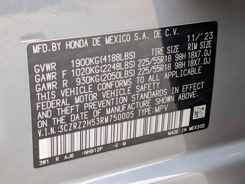 Certified 2024 Honda HR-V Sport image 26