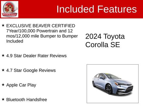 Used 2024 Toyota Corolla SE FWD image 4