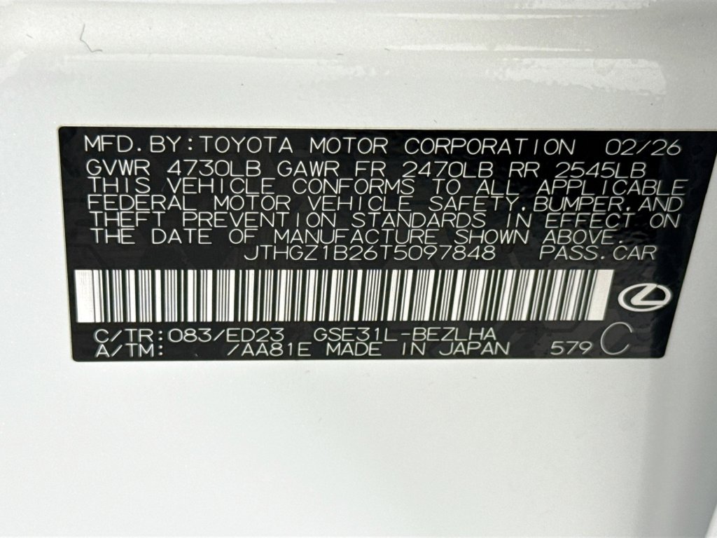 Used 2026 Lexus IS 350 F Sport w/ Handling Package RWD image 33