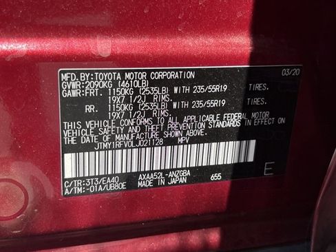 Used 2020 Toyota RAV4 Limited w/ Limited Grade Weather Package FWD image 26