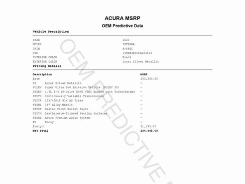 Used 2023 Acura Integra A-Spec image 2