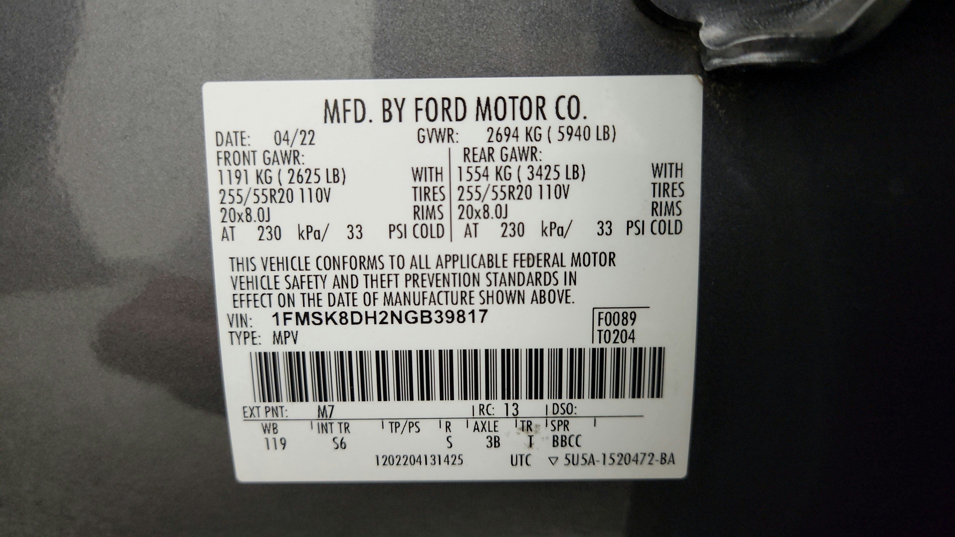 Used 2022 Ford Explorer XLT w/ Equipment Group 202A AWD/4WD image 37