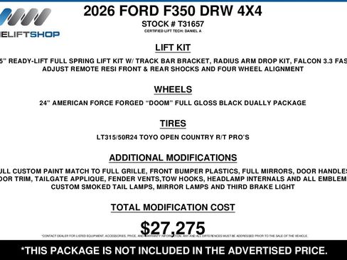 Used 2026 Ford F350 Platinum w/ Platinum Plus Package image 2