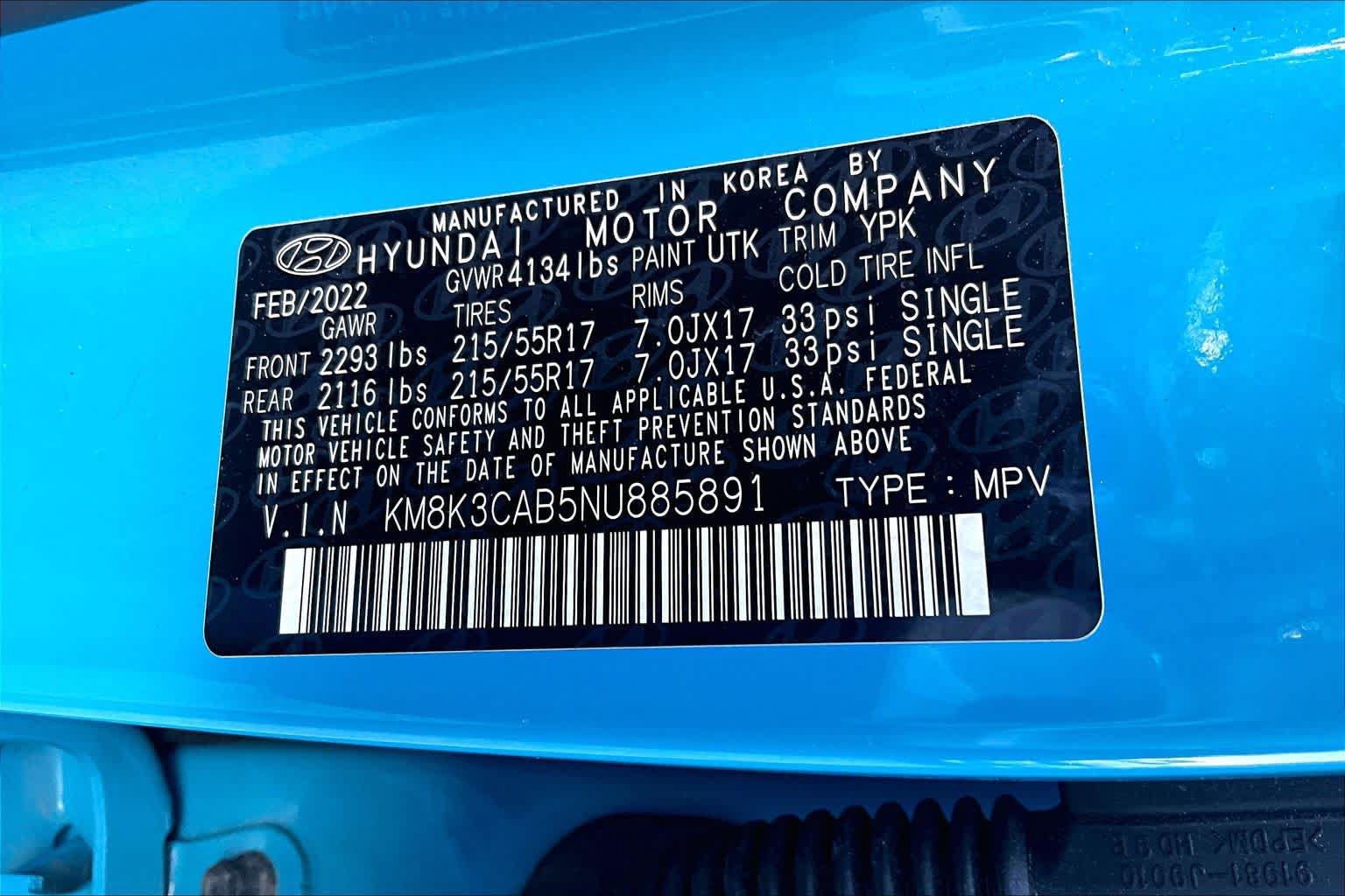Used 2022 Hyundai Kona SEL w/ Convenience Package AWD/4WD image 34