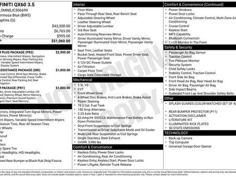 Used 2018 INFINITI QX60 FWD w/ Premium Plus Package image 15