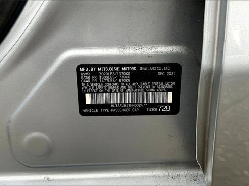 Used 2022 Mitsubishi Mirage ES image 18