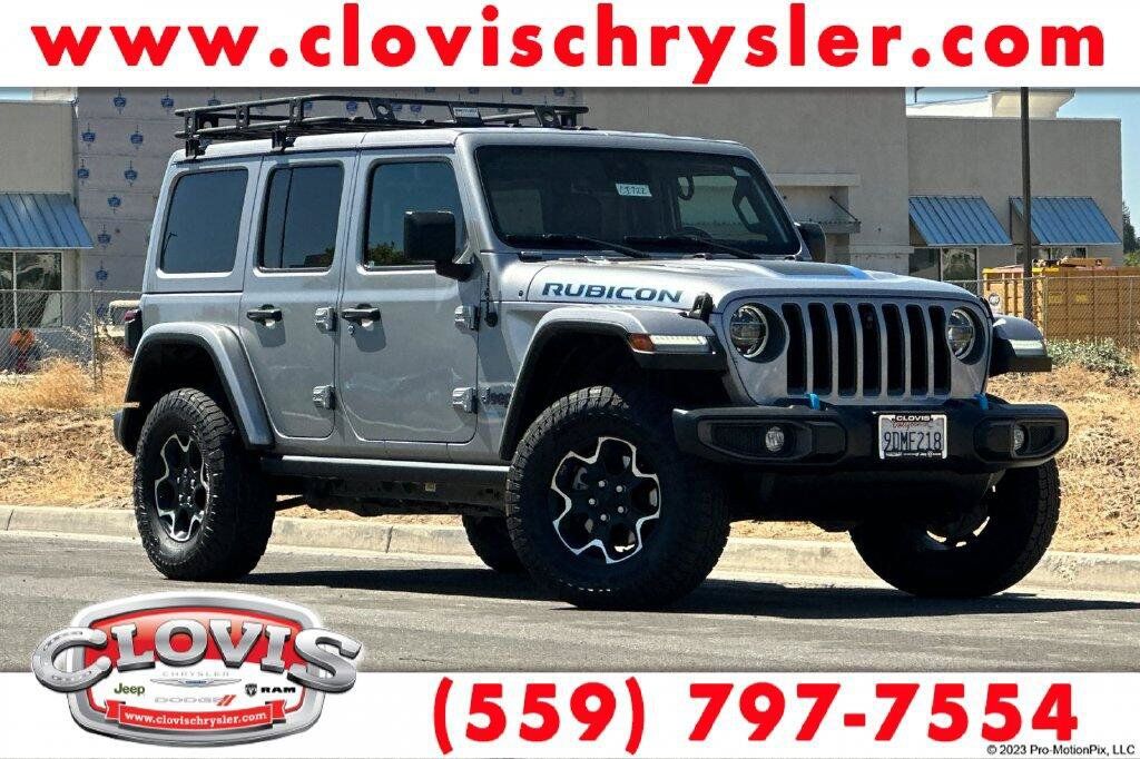 Used 2021 Jeep Wrangler Unlimited Rubicon 4xe w/ Cold Weather Group AWD/4WD image 1