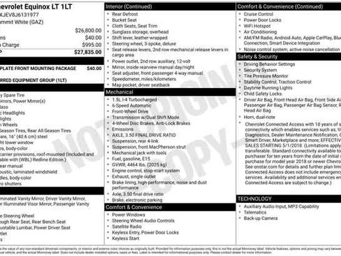 Certified 2018 Chevrolet Equinox LT FWD image 34