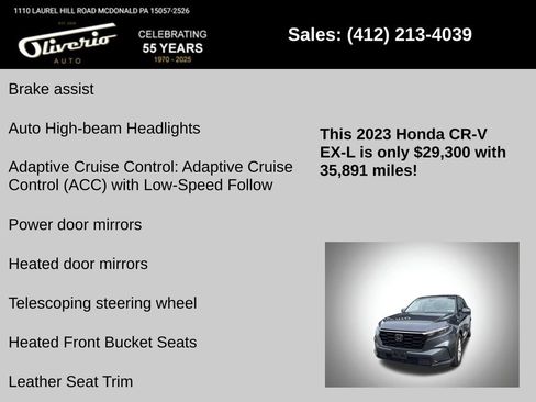 Used 2023 Honda CR-V EX-L image 10