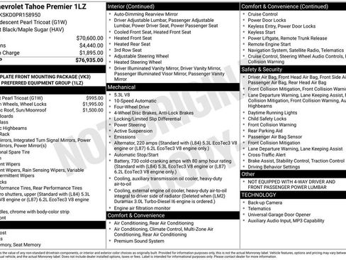 Used 2023 Chevrolet Tahoe Premier AWD/4WD image 2
