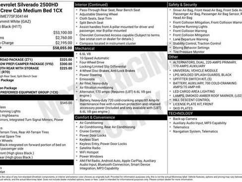 Used 2025 Chevrolet Silverado 2500 Custom w/ Z71 Off-Road Package AWD/4WD image 9