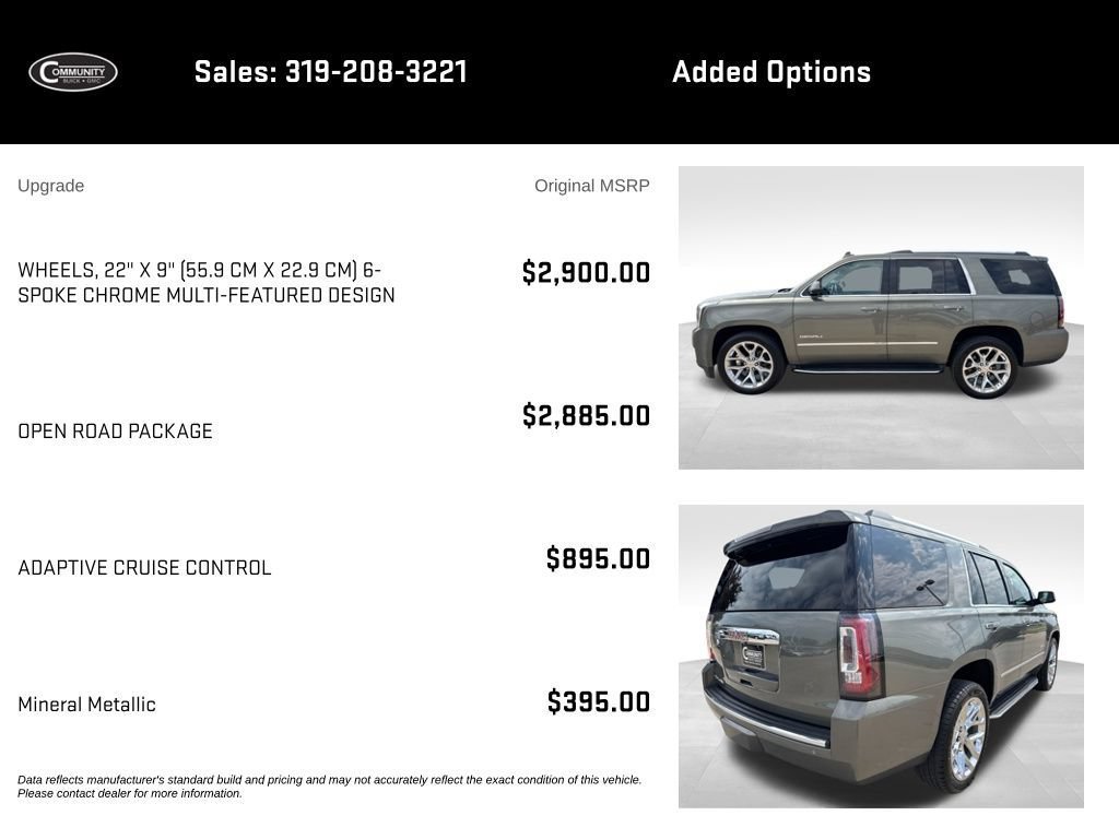 Used 2017 GMC Yukon Denali w/ Open Road Package AWD/4WD image 2