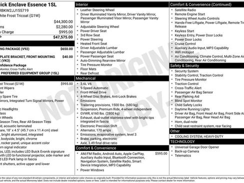 Used 2018 Buick Enclave Essence w/ Trailering Package image 45