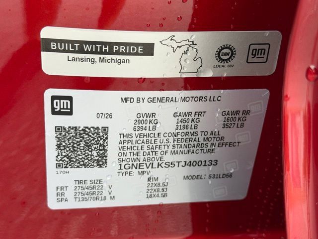 New 2026 Chevrolet Traverse RS AWD/4WD image 24