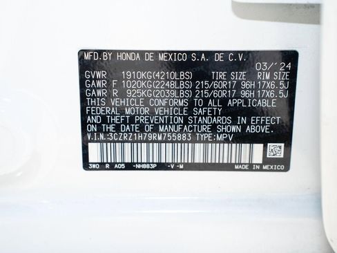 Certified 2024 Honda HR-V EX-L image 39