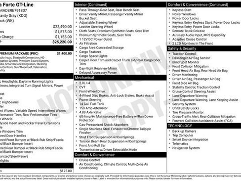Used 2024 Kia Forte GT-Line w/ GT-Line Premium Package FWD image 39