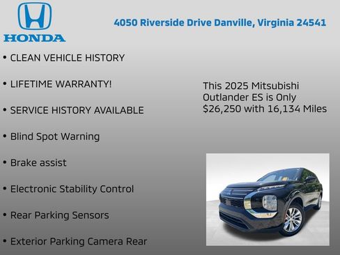 Used 2025 Mitsubishi Outlander ES AWD/4WD image 7