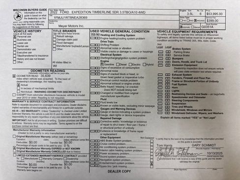 Used 2022 Ford Expedition Timberline image 33