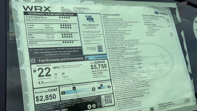 New 2026 Subaru WRX tS w/ Accessory Package #2 AWD/4WD image 28