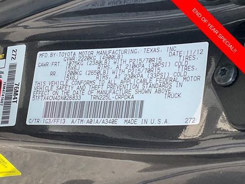 Used 2013 Toyota Tacoma 2WD Access Cab image 15