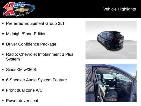 Certified 2024 Chevrolet Blazer LT w/ Midnight/Sport Edition image 2