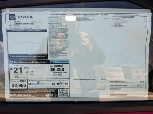 Used 2026 Toyota Supra GR Supra, MkV Final Edition, L image 60