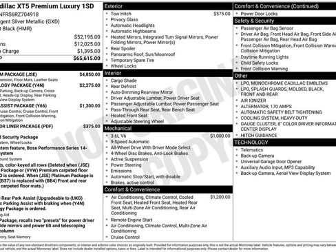 Used 2024 Cadillac XT5 Premium Luxury w/ Platinum Package image 9