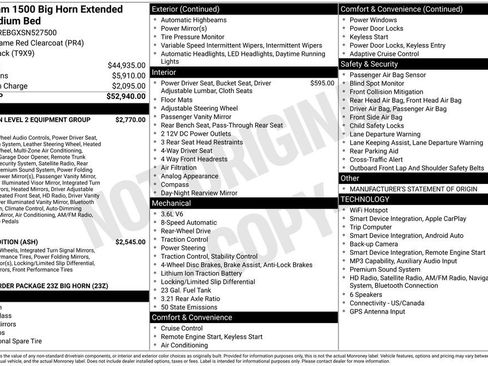 Used 2025 RAM 1500 Big Horn RWD image 6