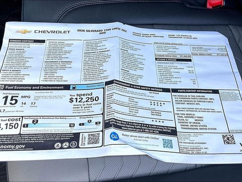 New 2026 Chevrolet Silverado 1500 ZR2 w/ Dark Appearance Package image 14