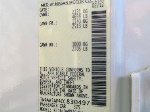 Used 2012 Nissan Maxima 3.5 S w/ Limited Edition Pkg image 24