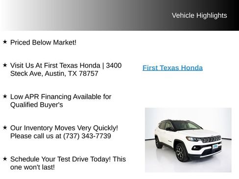 Used 2025 Jeep Compass Limited AWD/4WD image 9