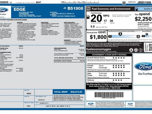 Used 2018 Ford Edge SEL w/ Equipment Group 201A image 42