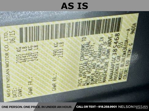 Used 2016 Nissan Maxima 3.5 SL w/ Interior Lighting Package FWD image 34