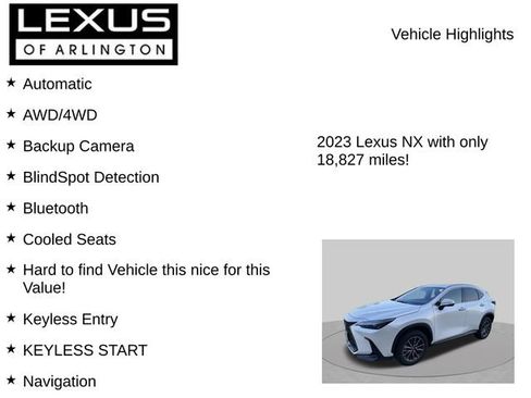 Used 2023 Lexus NX 350h AWD w/ Towing Package (2000 Lbs) image 8