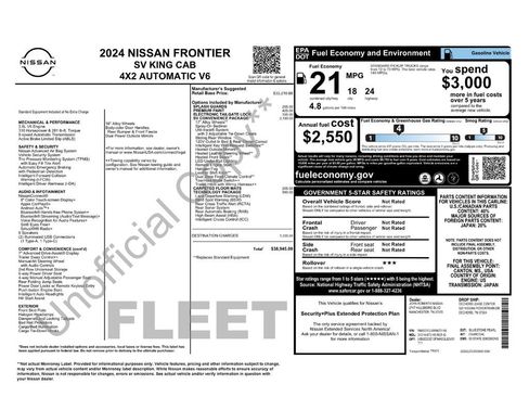 Certified 2024 Nissan Frontier SV w/ SV Convenience Package RWD image 7
