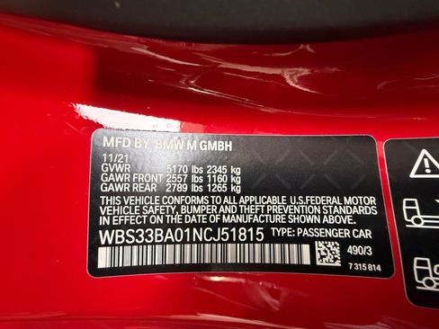 Used 2022 BMW M4 xDrive Competition w/ M Carbon Exterior Package image 35